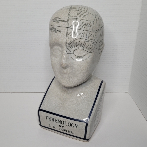 Other - Phrenology Head Bust LN Fowler Vintage Ceramic